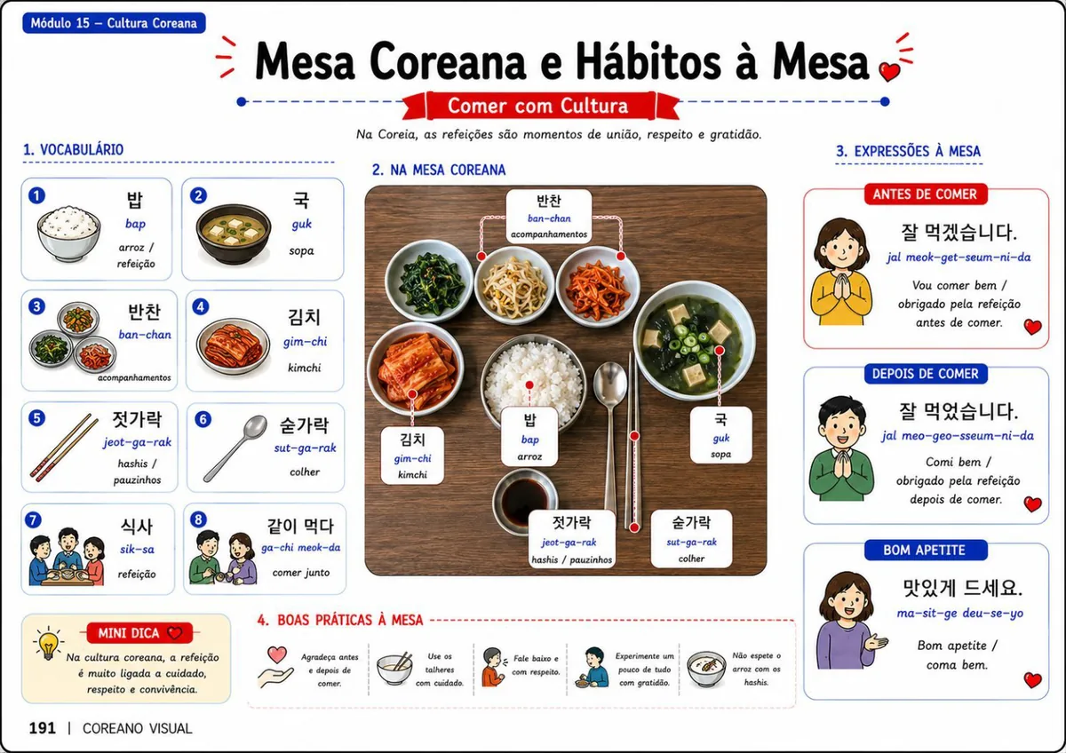 Mesa Coreana e Hábitos