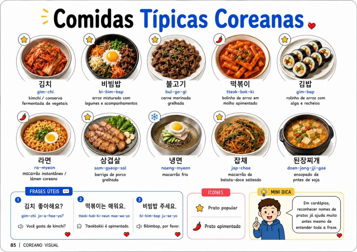 Comidas Típicas Coreanas